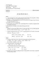 Đề thi học sinh giỏi Hóa học lớp 10 chọn lọc số 36