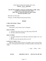 Đề thi tốt nghiệp cao đẳng nghề ngành quản trị mạng máy tính phần lý thuyết và đáp án mã  (25)