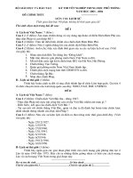 Đề thi tốt nghiệp Phổ thông năm 2003 - 2004 môn lịch sử