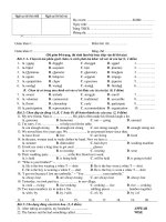 Đề anh 8 - sưu tập đề kiểm tra, thi học sinh giỏi tiếng anh 8 tham khảo bồi dưỡng  (290)