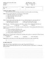 Đề văn 7 - sưu tầm đề kiểm tra, thi định kỳ học sinh giỏi môn văn bồi dưỡng (47)