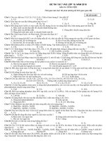 Đề tuyển sinh vào lớp 10 chuyên Hóa số 11