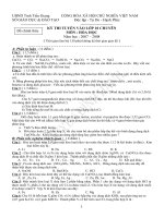 Đề tuyển sinh vào lớp 10 chuyên Hóa số 19