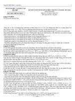 Đề thi vào lớp 10 môn Hóa học số 43