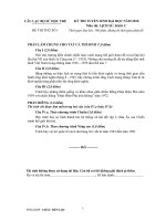 ĐỀ ÔN THI THỬ ĐẠI HỌC SỐ 1 MÔN LỊCH SỬ NĂM 2010 CÂU LẠC BỘ SỬ HỌC TRẺ