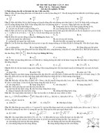 Đề thi thử đại học môn Vật lý (13)