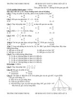 Đề thi lớp 6 HKII môn Toán đề số 9