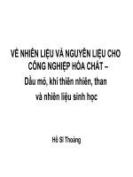 dầu mỏ, khí thiên nhiên, than và nhiên liệu sinh học