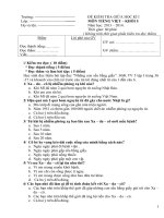 Đề kiểm tra giữa kỳ I Tiếng Việt lớp 5 số 9