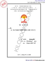 tiểu luận lớp bồi dưỡng kiến thức quản lý nhà nước ngạch chuyên viên chính đề tài quản lý giao thông trên địa bàn thành phố