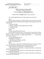 Thi tuyển công chức chuyên ngành Nội vụ - Thừa Thiên Huế 2015 (có đáp án chi tiết )