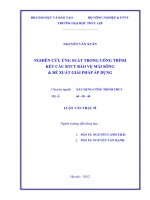 Nghiên cứu ứng suất trong công trình kết cấu BTCT bảo vệ mái sông và đề xuất giải pháp áp dụng