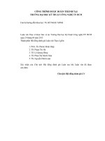 Một số giải pháp nhằm hoàn thiện hoạt động đấu thầu của các doanh nghiệp xây lắp