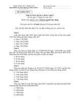 Thi tuyển công chức chuyên ngành xây dựng   thừa thiên huế 2015 (có đáp án chi tiết )