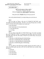 Thi tuyển công chức chuyên ngành Công thương - Thừa Thiên Huế 2015 (có đáp án chi tiết )