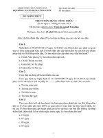 Thi tuyển công chức chuyên ngành Tư pháp - Thừa Thiên Huế 2015 (có đáp án chi tiết )