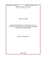 Một số giải pháp nâng cao năng lực tư vấn của công ty cổ phần tư vấn xây dựng Ninh Bình trong quá tình hội nhập