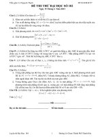 Đề thi thử đại học môn Toán có lời giải chi tiết số 103