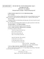 thi thử đh môn ngữ văn, đề tham khảo