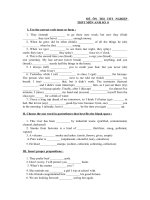 ĐỀ ÔN THI TỐT NGHIỆP THPT MÔN ANH SỐ  8