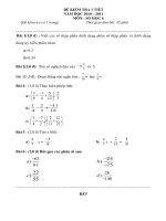 Đề kiểm tra 1 tiết môn toán Số học lớp 6 số 45