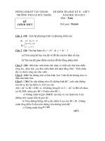 đề thi học kỳ 2 TRƯỜNG THCS LÊ HỮU NGHĨA NĂM HỌC 2014-2015