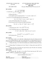 Đề thi học sinh giỏi lớp 9 năm 2011 Môn Toán