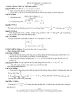 Đề thi thử đại học môn Toán có đáp án số 11