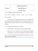 Đề kiểm tra HK 2 Hóa học 10 - Đề 11