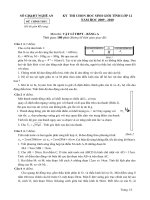Đề thi HSG  môn vật lý 12 tỉnh Nghệ An 2009 - 2010