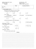 PHÒNG GD&ĐT ĐỨC LINH đề kiểm tra 1 tiết số học 6 tiết 93 đề số 4