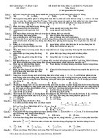 Đề ôn thi đại học môn Vật lý chọn lọc số 19