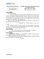 Đề thi học sinh giỏi lớp 9 môn Văn huyện Bình Giang  Hải Dương năm 2013