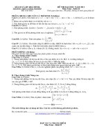 Đề thi thử Đại học môn Toán kèm hướng dẫn giải số 21