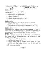 đề thi Toán - TS 10 Nghệ An NH 2011- 2012