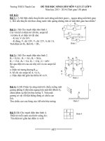 đề thi chọn hsg cấp tỉnh lớp 9 môn vật lý, đề 15