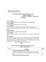 đề thi hsg môn sinh học lớp 9, đề số 18