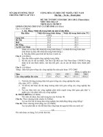 TRƯỜNG THPT LẤP VÒ 2 ĐỀ THI THỬ TỐT NGHIỆP ĐỊA LÝ 2012