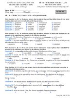 thi thử đh môn anh văn, đề tham khảo 7