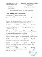 Đề thi thử vào lớp 10 môn Toán trường THCS An Đà, Hải Phòng năm học 2015-2016 (Lần 1)