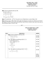 Đề kiểm tra 1 tiết môn Đại số lớp 8 số 18