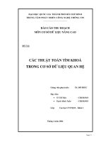 Các thuật toán tìm khóa trong cơ sở dữ liệu quan hệ