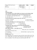 Trường THCS Chu Văn An kiểm tra lịch sử 6 45 phút