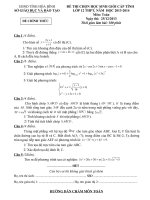 Đề thi học sinh giỏi Toán lớp 12 chọn lọc số 9