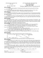 Đề thi học sinh giỏi lớp 9 năm 2011 Môn Hoá