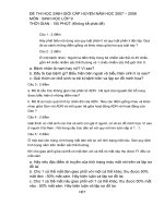 đề thi HSG môn sinh  lớp  9