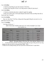TUYỂN TẬP CÁC ĐỀ LUYỆN THI THPT QUỐC GIA MÔN ĐỊA LÝ ĐỀ SỐ 17