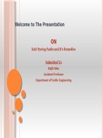 Knit dyeing faults and it’s remedies