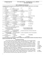 Đề ôn thi học sinh giỏi Tiếng Anh lớp 12 số 14