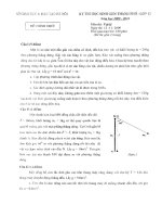 Đề thi Học sinh giỏi Thành Phố Hà Nội môn vật lý năm 2009